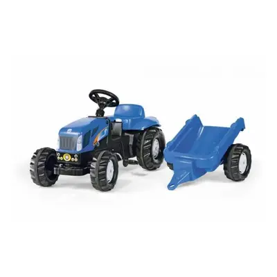 Rollytoys Šlapací traktor New Holland TVT190 s vlečkou