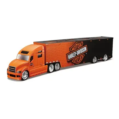 Maisto - Harley-Davidson Haulers, černo-oranžový, 1:64