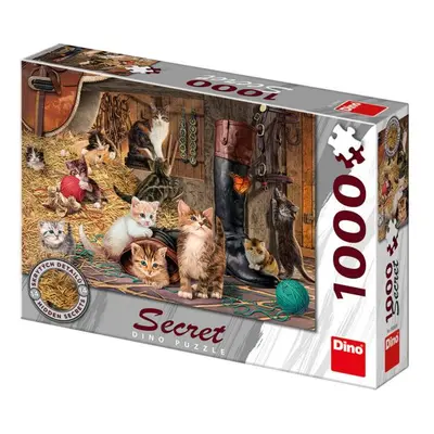 Dino kočičky 1000 secret collection Puzzle