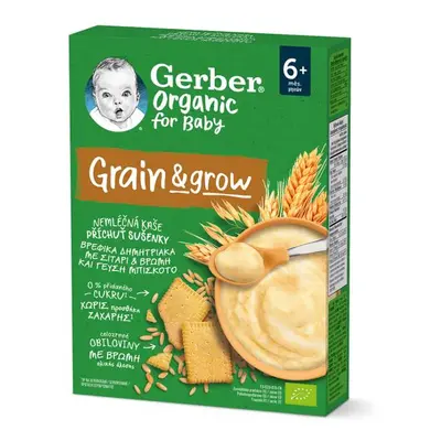 GERBER Organic Kaše nemléčná s příchutí sušenky 200 g