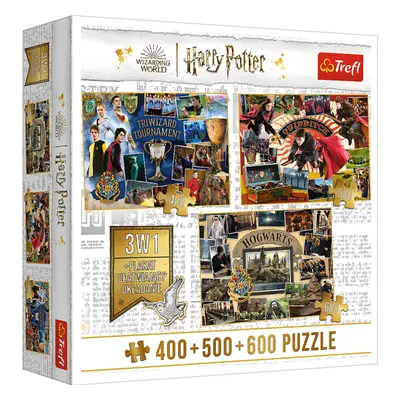 Trefl Puzzle Harry Potter Turnaj 3v1 400 + 500 + 600 dílků