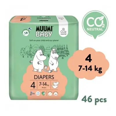 Muumi Baby 4 Maxi 7-14 kg (46 ks), eko plenky