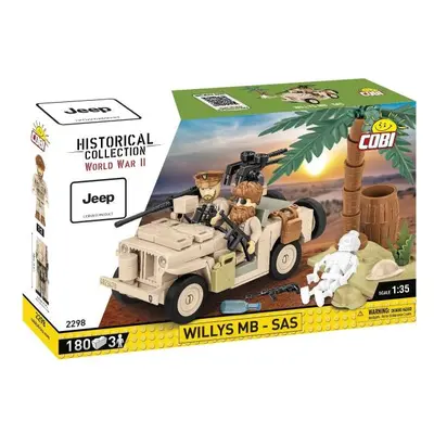 Cobi II WW Willys MB D-DAY, 1:35, 180 k, 3 f