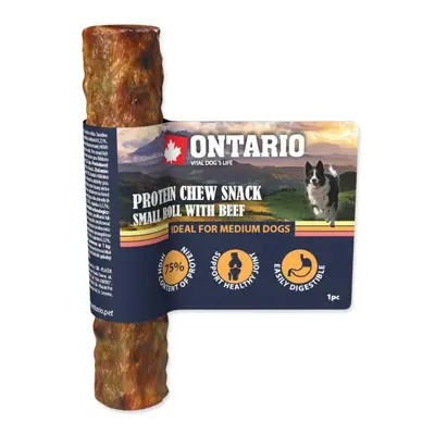 Pochutnávka Ontario Protein hovädzie, žuvacia rolka malá 12,7 cm, střední