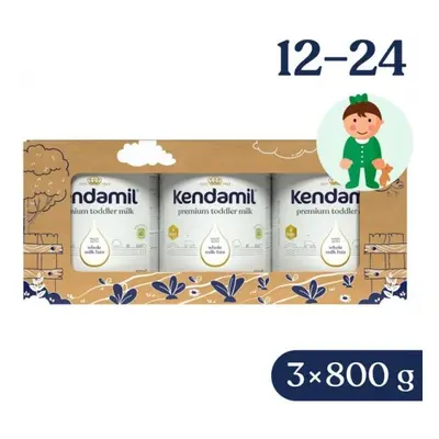 Kendamil Premium 3 HMO+ (3× 800 g), pohádkové balení s divadlem O velké řepě