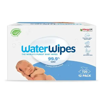 12x WATERWIPES 100% BIO odbouratelné ubrousky 60ks