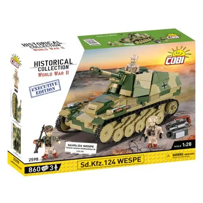 Cobi II WW Sd. Kfz. 124 WESPE 10,5 cm Leichte Feldhaubitze 18, 1:28, 855 k, 3 f