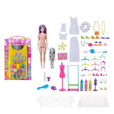 Mattel Barbie Color reveal neonová batika dárkový set