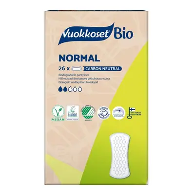 VUOKKOSET BIO Slipové vložky Normal (26 ks)