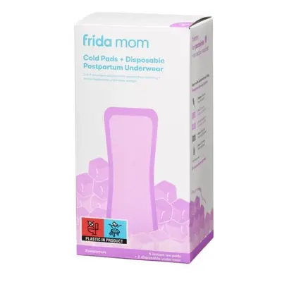 Frida mom Vložky chladicí absorpční Ice Maxi 4 ks + Jednorázové poporodní kalhotky 2 ks