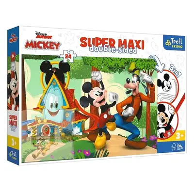 Trefl Obojstranné puzzle Mickeyho klubík SUPER MAXI