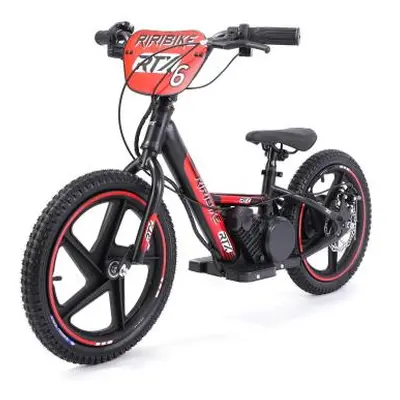 Dětské elektrické odrážedlo RIRIBIKE RTX6 24V (16”), červené, Lithiová baterie, 250W Motor