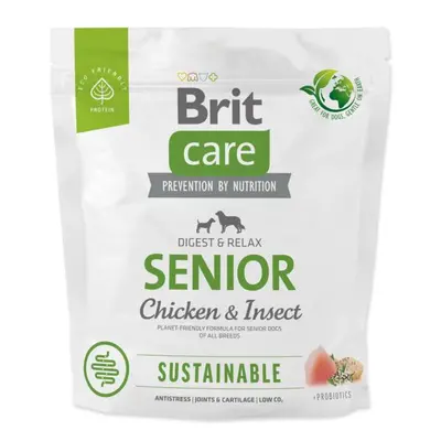 Krmivo Brit Care Dog Sustainable senior Chicken & Insoct 1kg