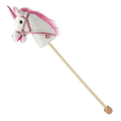 Hobby horse Jednorožec se zvukem a kolečky Nia Baby Mix white