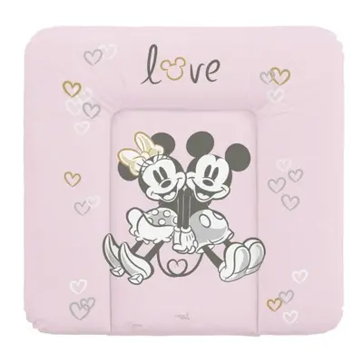 CEBA Podložka přebalovací měkká na komodu 75x72 Disney Minnie & Mickey Pink