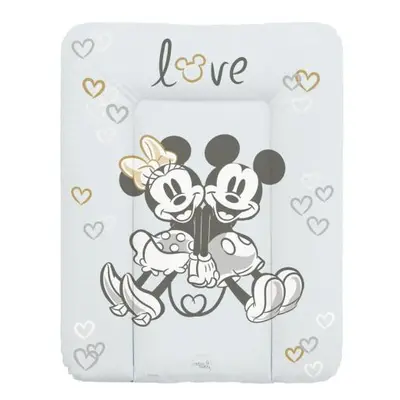 CEBA Podložka přebalovací měkká na komodu (50x70) Disney Minnie & Mickey Grey