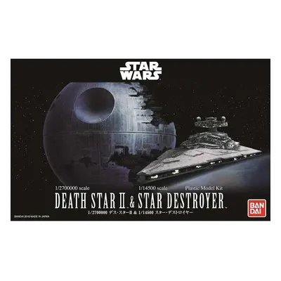 Plastikový ModelKit BANDAI SW 01207 - Death Star II + Imperial Star Destroyer