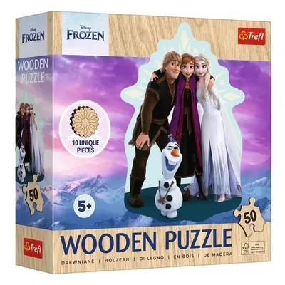 Trefl Dřevěné puzzle Frozen 50 ks.