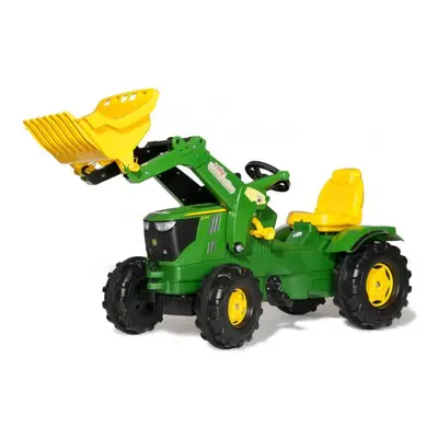 Rollytoys Šlapací traktor John Deere s předním nakladačem Farmtrac