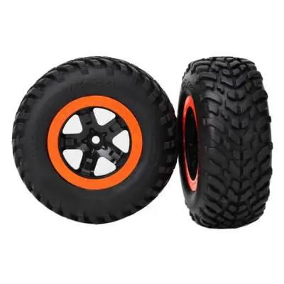 Traxxas kolo 2.2/3.0", disk SCT černo-oranžový, pneu SCT S1 (2)