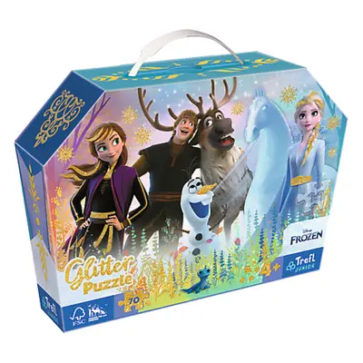 Trefl Puzzle 70 glitter v kufříku - Disney Frozen