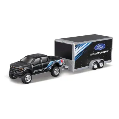 Maisto - Design Tow & Go, 2021 Ford F-150 SVT Raptor Autopřívěs, 1:64