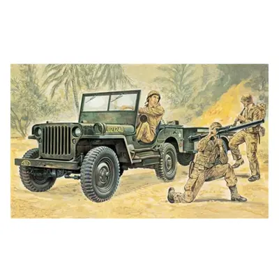 Model Kit military 0314 - Willys MB Jeep with Trailer (1:35)