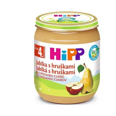 Příkrm ovocný BIO jablka s hruškami bez přidaného cukru 125g Hipp