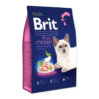 Krmivo Brit Premium by Nature Cat Adult Chicken 8kg