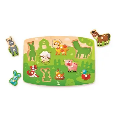 Hape Puzzle na desce - Farmáři