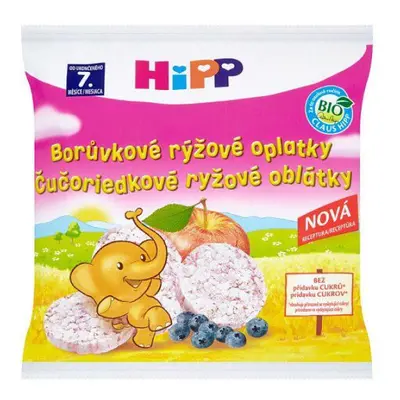 Oplatky BIO dětské rýžové borůvkové 30g Hipp