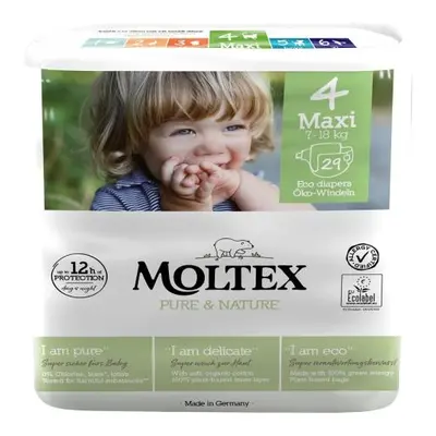 MOLTEX Pure&Nature Plenky jednorázové Maxi 7-18 kg, ekonomické balení (6x 29 ks)