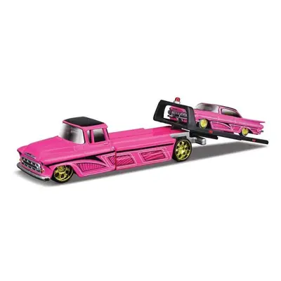 Maisto - Design Elite Transport, 1957 Chevrolet Flatbed + 1959 Chevrolet Impala SS, 1:64