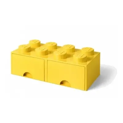 LEGO® úložný box 8 - se zásuvkami žlutá 250 x 500 x 180 mm