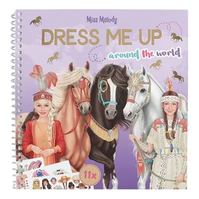 Kreativní sešit Miss Melody, Dress me up, 11 aršíků samolepek | 0412431_A