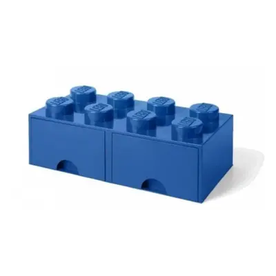 LEGO® úložný box 8 - se zásuvkami modrá 250 x 500 x 180 mm