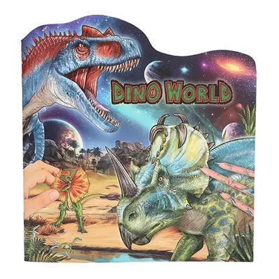 Omalovánka se samolepkami Dino World, 44 samolepek