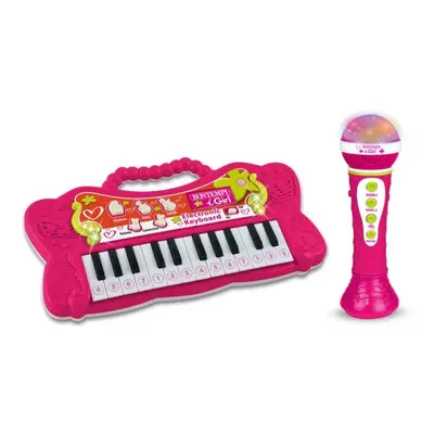 Bontempi Sada mini klávesnice a karaoke mikrofonu