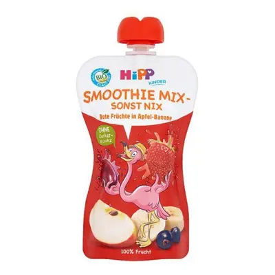 Příkrm ovocný HIPP BIO Smoothie jablko, banán, červené ovoce 120ml Hipp