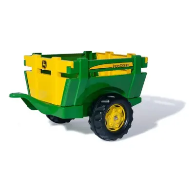 Rollytoys Vlečka za traktor 1-osá "Farm Trailer JD"- zelená