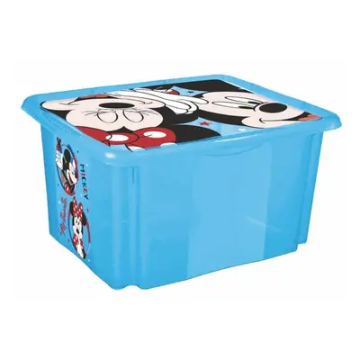 Úložný box s víkem "Mickey", Modrá