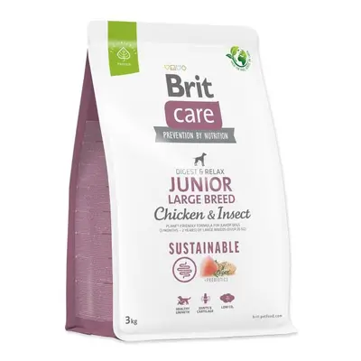 Krmivo Brit Care Dog Sustainable Junior Large Breed Chicken & Insoct 3kg