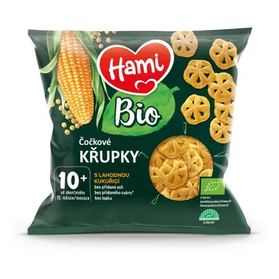 HAMI BIO Křupky čočkové s lahodnou kukuřicí 20 g, 10+