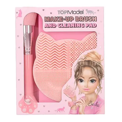 Top Model Make-up Brush and Cleaning Pad, 1x štětec, 1x čisticí podložka