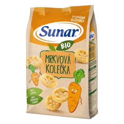 SUNAR BIO Křupky Mrkvová kolečka 45 g