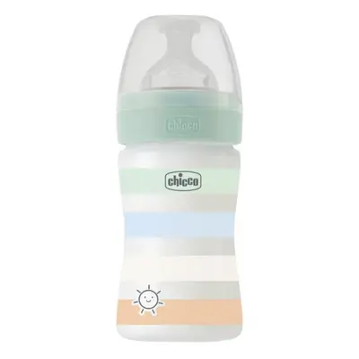 CHICCO Láhev kojenecká Well-being silikon 150ml chlapec