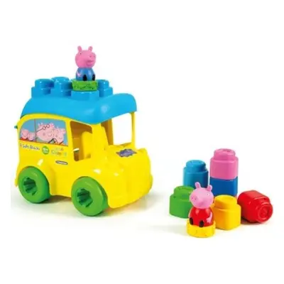 Clemmy Pepa Pig autobus 8 díly set měkkých stavebních kostek