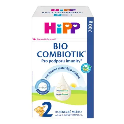 HiPP 2 BIO Combiotik pokračovací mléčná kojenecká výživa , od uk. 6. měsíce, 700 g