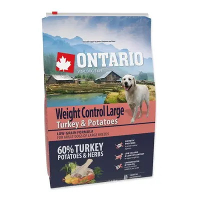 Krmivo Ontario Large Weight Control Turkey & Potatoes 2,25kg