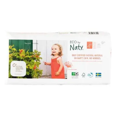 ECO BY NATY Jednorázové pleny 4+ (9-20 kg) 42 ks - EKONOMICKÝ BALÍČEK